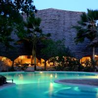 Unguja Lodge pool by night